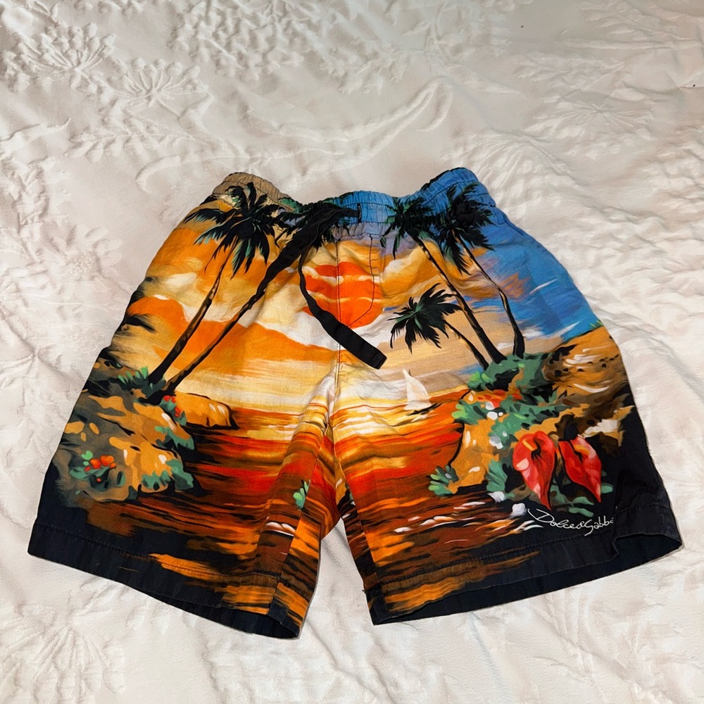 Dolce and Gabbana swim trunks size 2T